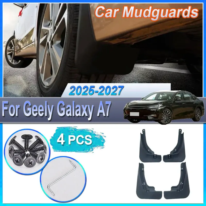 For Geely Galaxy A7 2025~2027 2026 P181 Car Mudguards Mudflap Mudguard Splash Guards Mud Flaps Front Rear Fender Splash-proof
For Geely Galaxy A7 2025~2027 2026 P181 Car Mudguards Mudflap Mudguard Splash Guards Mud Flaps Front Rear Fender Splash-proof