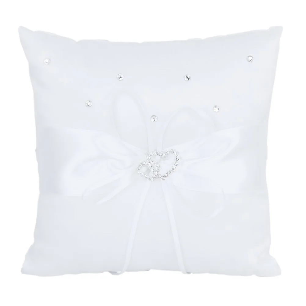 18x18cm White Wedding Pillow Pillow Double Heart Rhinestone Buckles Strap Bridal Ceremony Decor Party
18x18cm White Wedding Pillow Pillow Double Heart Rhinestone Buckles Strap Bridal Ceremony Decor Party