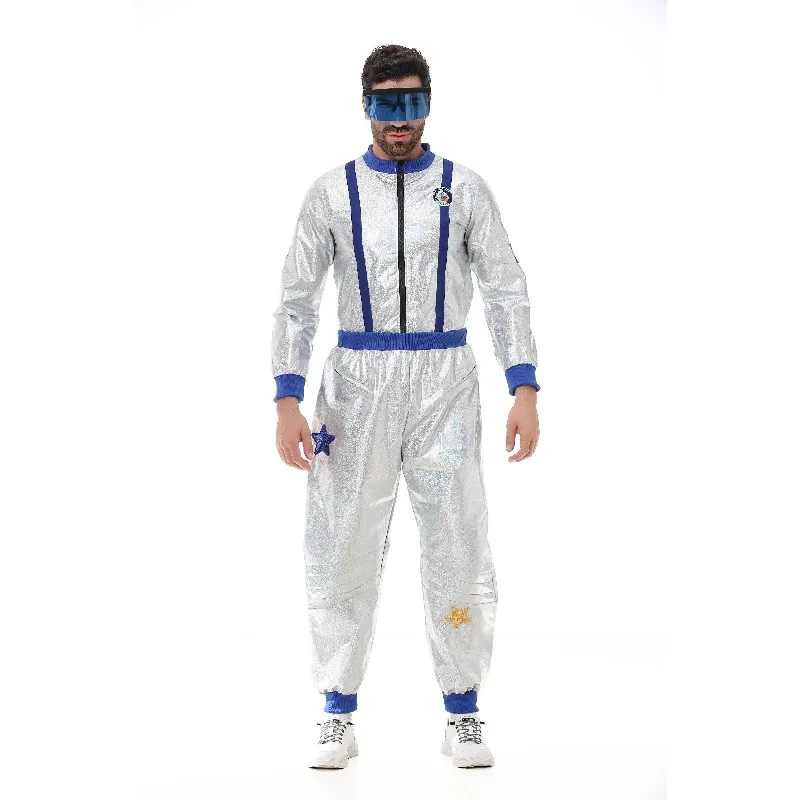 Adult Silver Astronaut Costume Men Spaceman Suit Space Halloween Cosplay Party Dress Up
Adult Silver Astronaut Costume Men Spaceman Suit Space Halloween Cosplay Party Dress Up