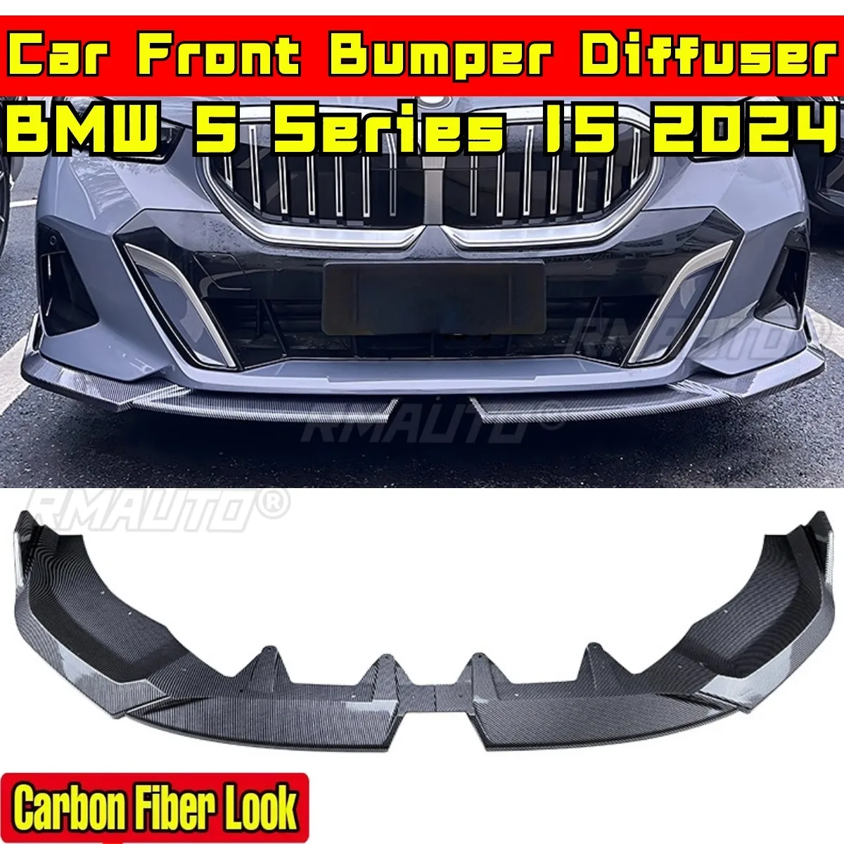 Front Bumper Protector Compatible with BMW 5 Series I5 2024 Body Kit Front Spoiler Diffuser Lip Car Accessories
Front Bumper Protector Compatible with BMW 5 Series I5 2024 Body Kit Front Spoiler Diffuser Lip Car Accessories