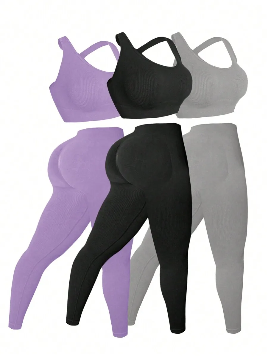 Plus Size Solid Color Minimalist Criss-Cross Strap Elastic Sportswear Set
Plus Size Solid Color Minimalist Criss-Cross Strap Elastic Sportswear Set