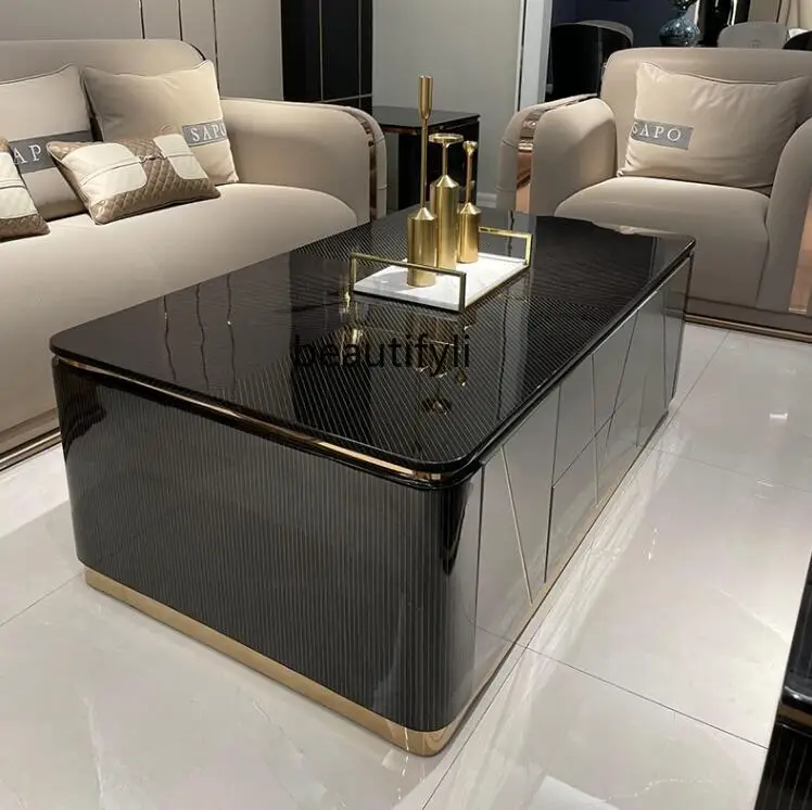 AItalian light luxury coffee table villa living room long coffee table size apartment Hong Kong style furniture
AItalian light luxury coffee table villa living room long coffee table size apartment Hong Kong style furniture
