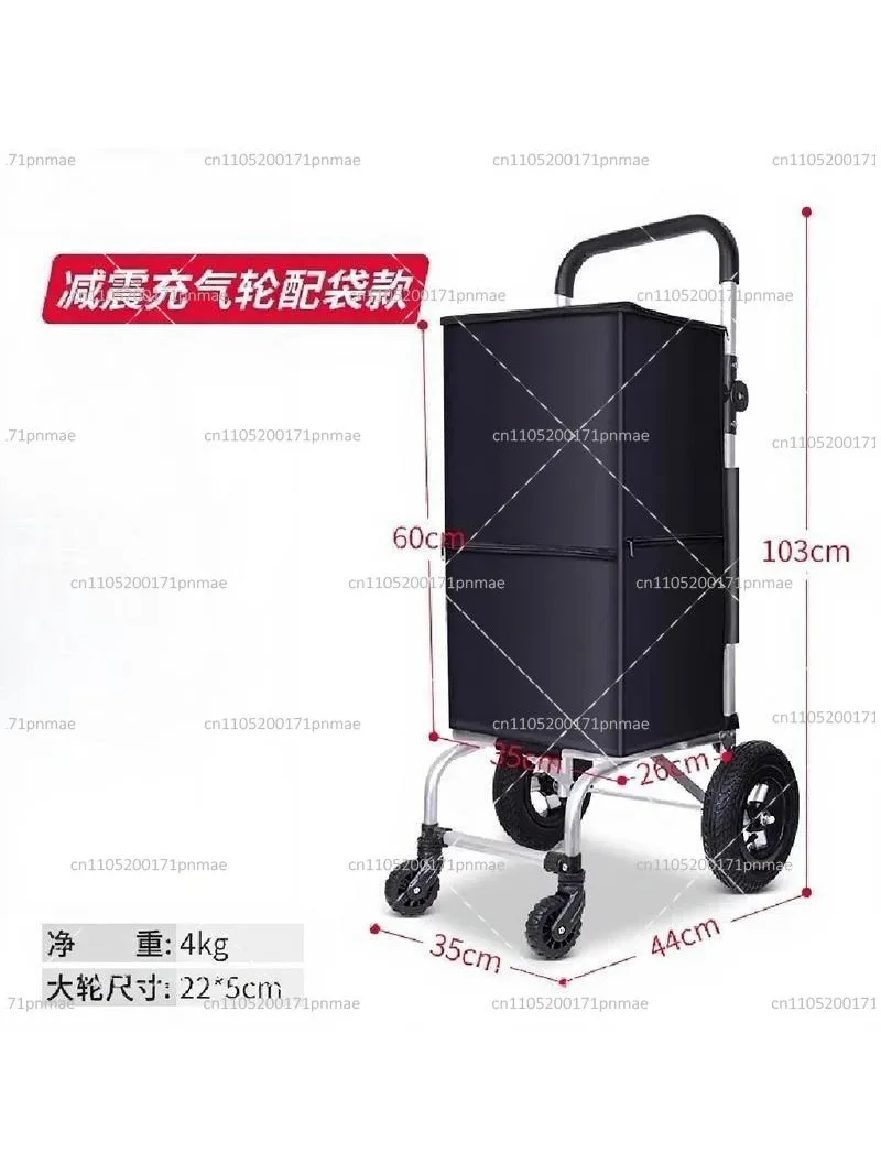 Foldable 4-Wheel Shopping Cart with Aluminum Alloy Frame, Lightweight Utility Trolley for Groceries
Foldable 4-Wheel Shopping Cart with Aluminum Alloy Frame, Lightweight Utility Trolley for Groceries
