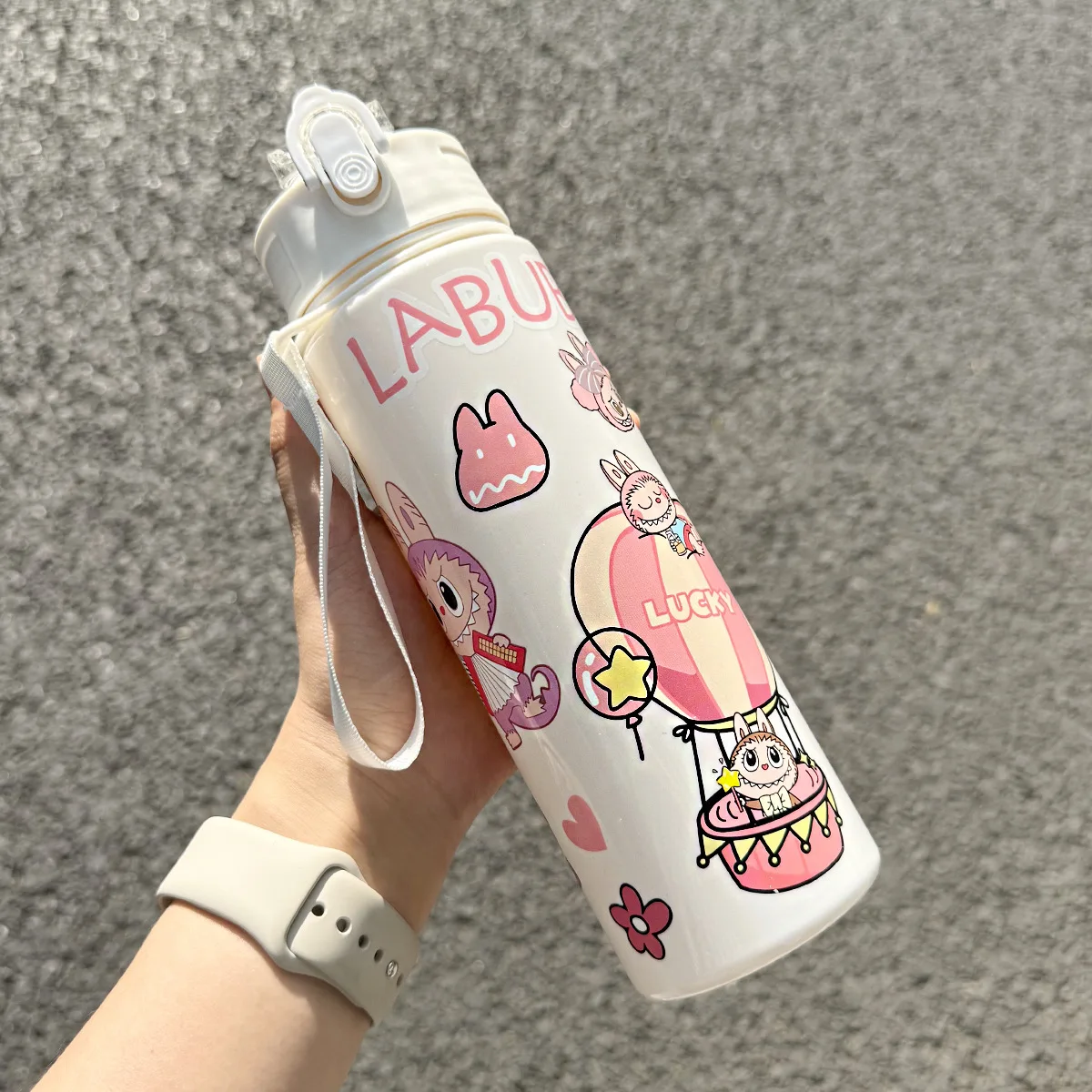 Cute Cartoon Water Cup Thermos Water Bottle Popular Cute Children's Straw Water Cup High Value Student with Lifting Rope
Cute Cartoon Water Cup Thermos Water Bottle Popular Cute Children's Straw Water Cup High Value Student with Lifting Rope