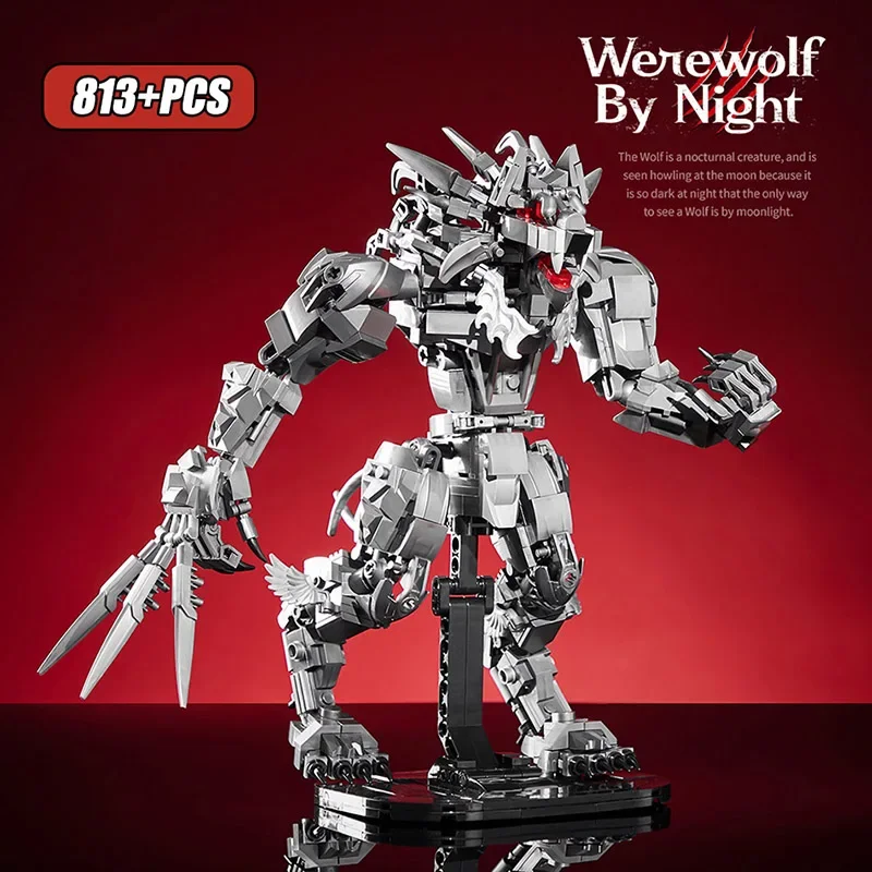 813PCS Creative Werewolf By Night Building Blocks Wolfman MOC Construction Bricks Toys Desk Figures Gift For Children Kids
813PCS Creative Werewolf By Night Building Blocks Wolfman MOC Construction Bricks Toys Desk Figures Gift For Children Kids