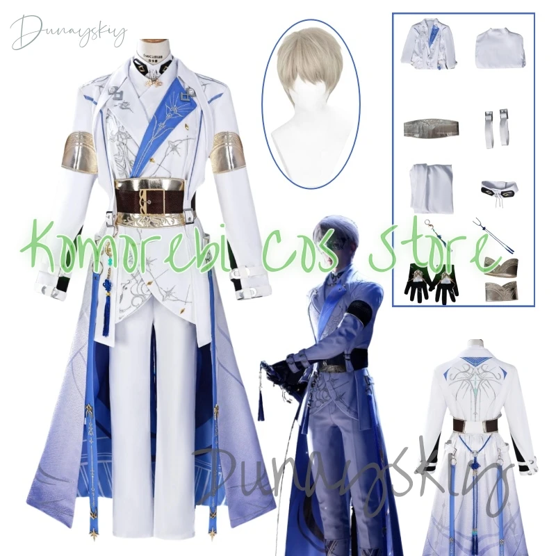 Love and Deepspace Xavier Lumiere Cosplay Costume Wig Shimmering Moonlight Uniform Earrings Halloween Party Women Men Carnival
Love and Deepspace Xavier Lumiere Cosplay Costume Wig Shimmering Moonlight Uniform Earrings Halloween Party Women Men Carnival