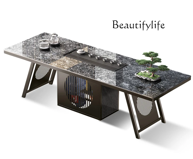 Light luxury rock slab tea table, simple high-end tea table and chair combination, fully automatic integration of home office
Light luxury rock slab tea table, simple high-end tea table and chair combination, fully automatic integration of home office