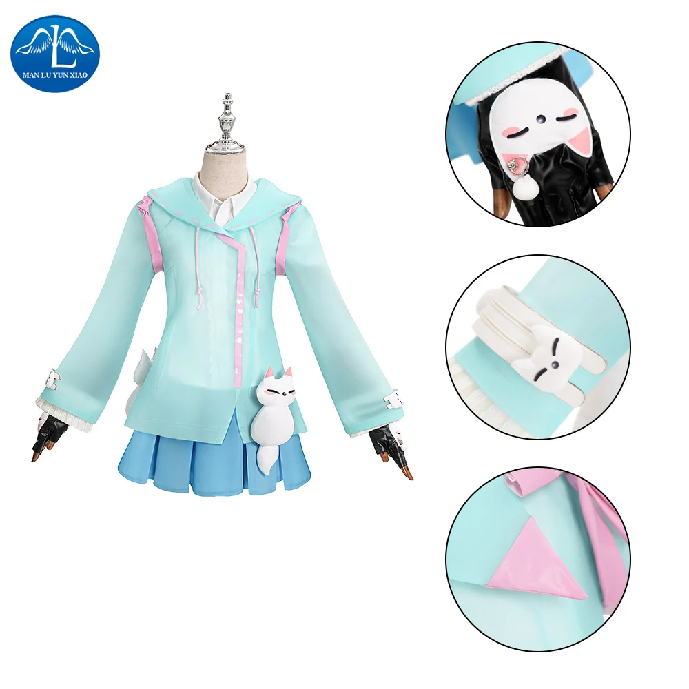 Game OW Kiriko Cosplay Costume Kiriko Blue New Skin Rain Dancing Set Halloween Party Uniforms
Game OW Kiriko Cosplay Costume Kiriko Blue New Skin Rain Dancing Set Halloween Party Uniforms