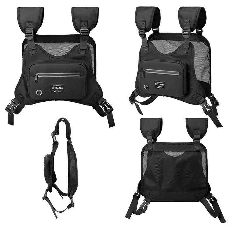 Large Capacity Chest Waist Pack for Sports Street Style Men's Hip Hop Tactical Crossbody Bag Breathable
Large Capacity Chest Waist Pack for Sports Street Style Men's Hip Hop Tactical Crossbody Bag Breathable
