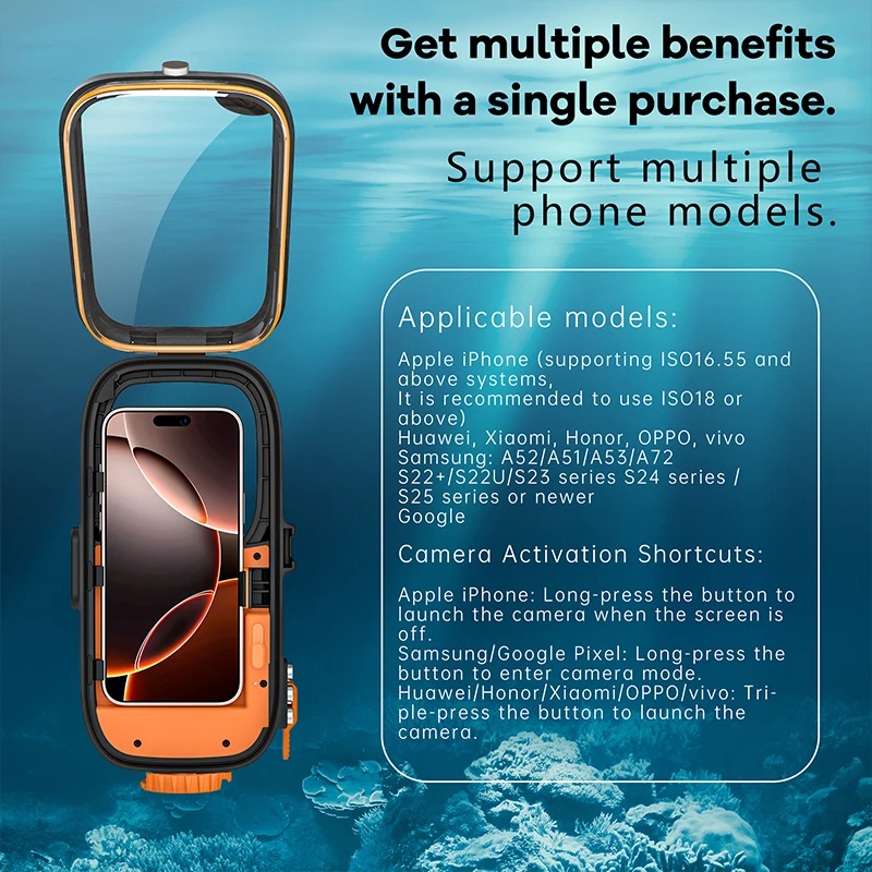 IP68 Waterproof Bestseller Case for Motorola Moto Edge 60 50 40 30 Fusion Pro Neo Diving Cover Bluetooth Shutter
IP68 Waterproof Bestseller Case for Motorola Moto Edge 60 50 40 30 Fusion Pro Neo Diving Cover Bluetooth Shutter