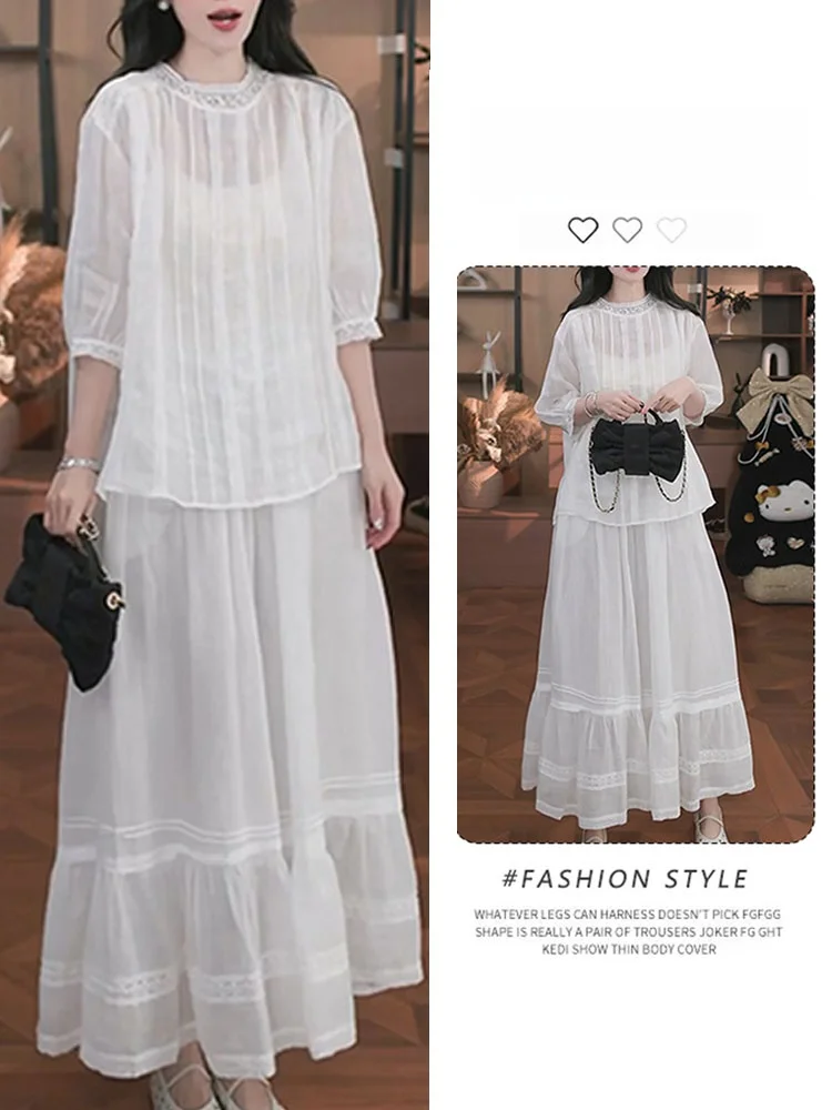 Fashionable Two-Piece Set Summer New Style Casual Wind Shirt Top And Half Skirt Ensemble Comfortable Loose Fit round Ne...
Fashionable Two-Piece Set Summer New Style Casual Wind Shirt Top And Half Skirt Ensemble Comfortable Loose Fit round Ne...
