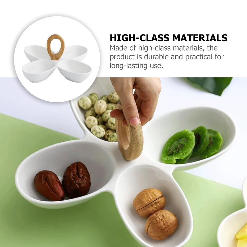 Four Leaf Clover Fruit Plate Snack Tray Ceramic Dishes Dessert Dinner Dry Storage Japanese Style Household Kitchen Bar 
Four Leaf Clover Fruit Plate Snack Tray Ceramic Dishes Dessert Dinner Dry Storage Japanese Style Household Kitchen Bar