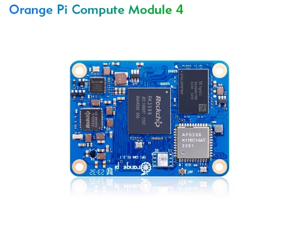 Orange Pi Compute Module 4 with RK3566 Quad-Core 1.8GHz, NPU 0.8TOPS, Wi-Fi 5, BT 5.0, Gigabit Ethernet, 4K HDMI, and eMMC Optio
Orange Pi Compute Module 4 with RK3566 Quad-Core 1.8GHz, NPU 0.8TOPS, Wi-Fi 5, BT 5.0, Gigabit Ethernet, 4K HDMI, and eMMC Optio