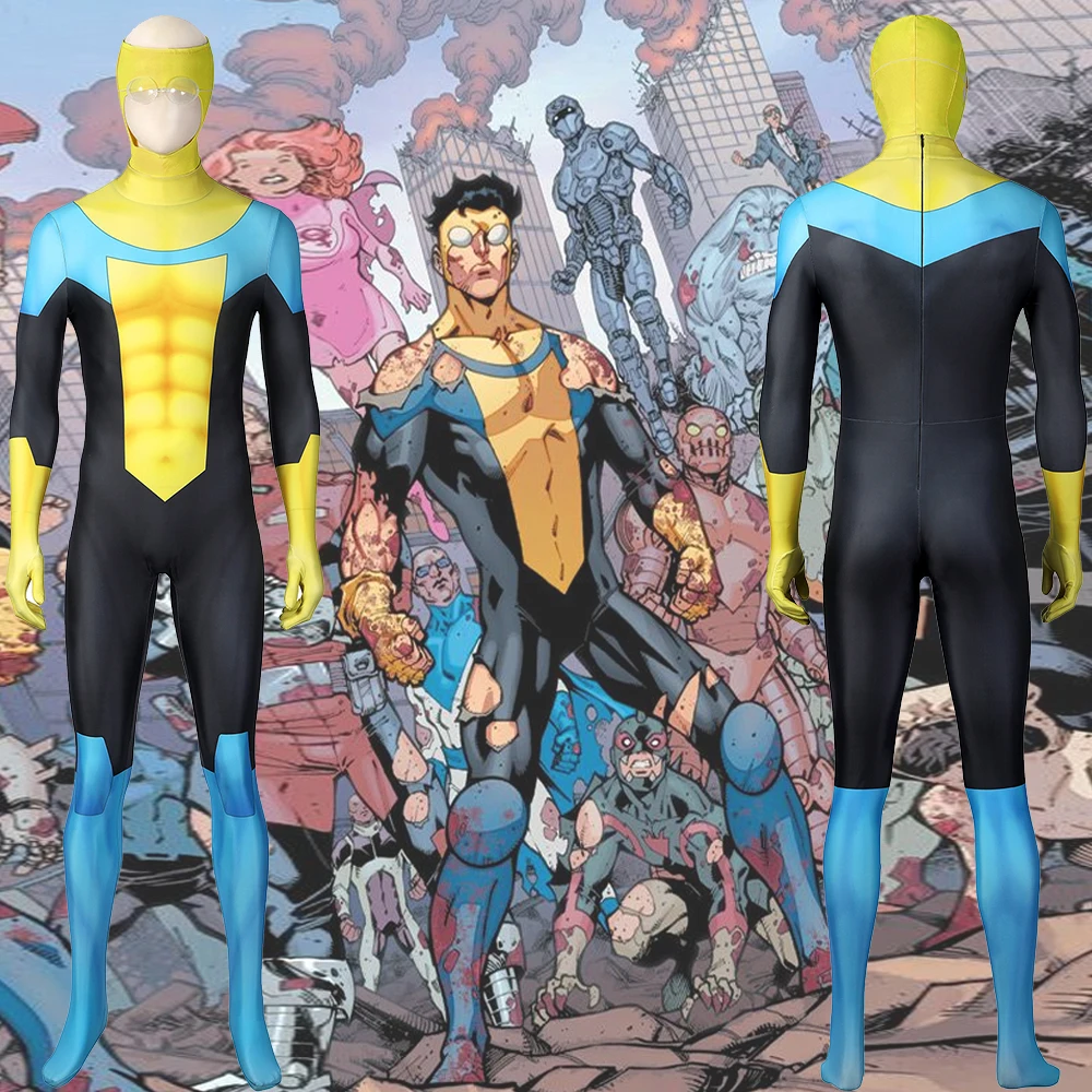 Invincible Mark Grayson Cosplay Boys Invincible Superhero 3D Printed Spandex Outfit Halloween Costume Zenzai BodySuits
Invincible Mark Grayson Cosplay Boys Invincible Superhero 3D Printed Spandex Outfit Halloween Costume Zenzai BodySuits