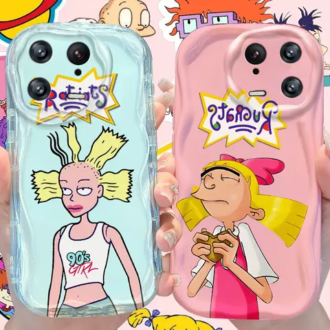 R-Rugrats Wave Case for Xiaomi Mi 14 13 12 Pro 11 Lite 11i 5G POCO X6 X5 X4 X3 NFC GT F6 F5 F4 F3 M4 M3 Soft Silicone Back Cover