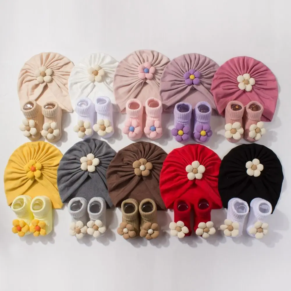 Sweet Big Flower Baby Hat Socks Set Soft Knit Non-Slip Newborn Hat with Socks Comfortable Breathable Infant Socks Set
Sweet Big Flower Baby Hat Socks Set Soft Knit Non-Slip Newborn Hat with Socks Comfortable Breathable Infant Socks Set