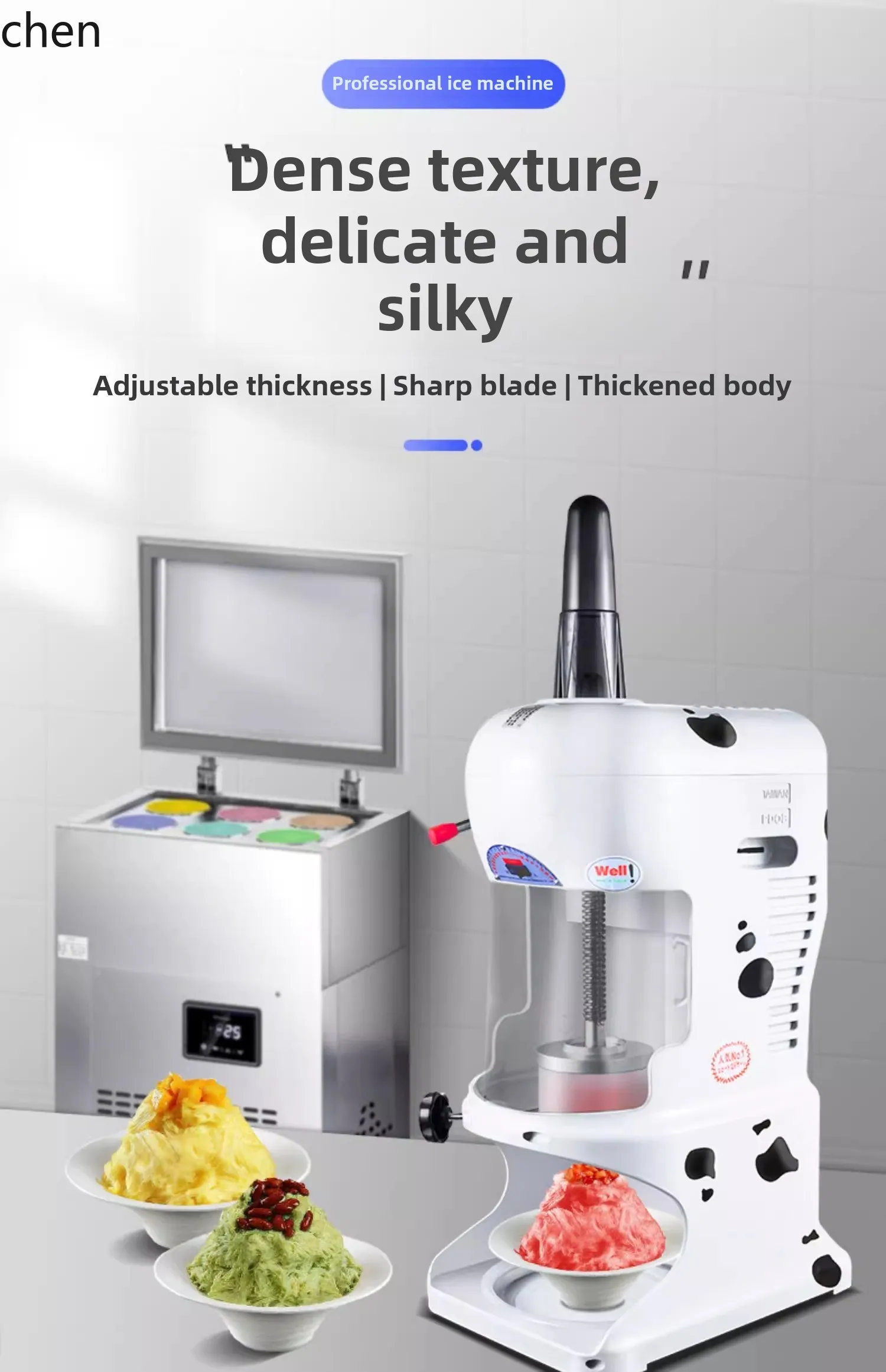 ZMLCommercial Milk Tea Shop Dessert Snowflake Automatic Mianmian Brick Shaved Machine Ice Column Machine
ZMLCommercial Milk Tea Shop Dessert Snowflake Automatic Mianmian Brick Shaved Machine Ice Column Machine