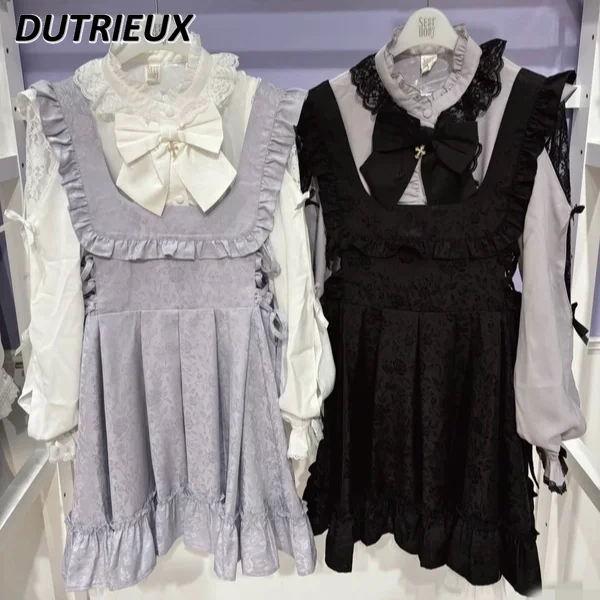 Japanese Spring and Autumn New Dark Pattern Straps Mass-produced Sleeveless Dress Versatile Slim-fitting Splicing Dresses
Japanese Spring and Autumn New Dark Pattern Straps Mass-produced Sleeveless Dress Versatile Slim-fitting Splicing Dresses