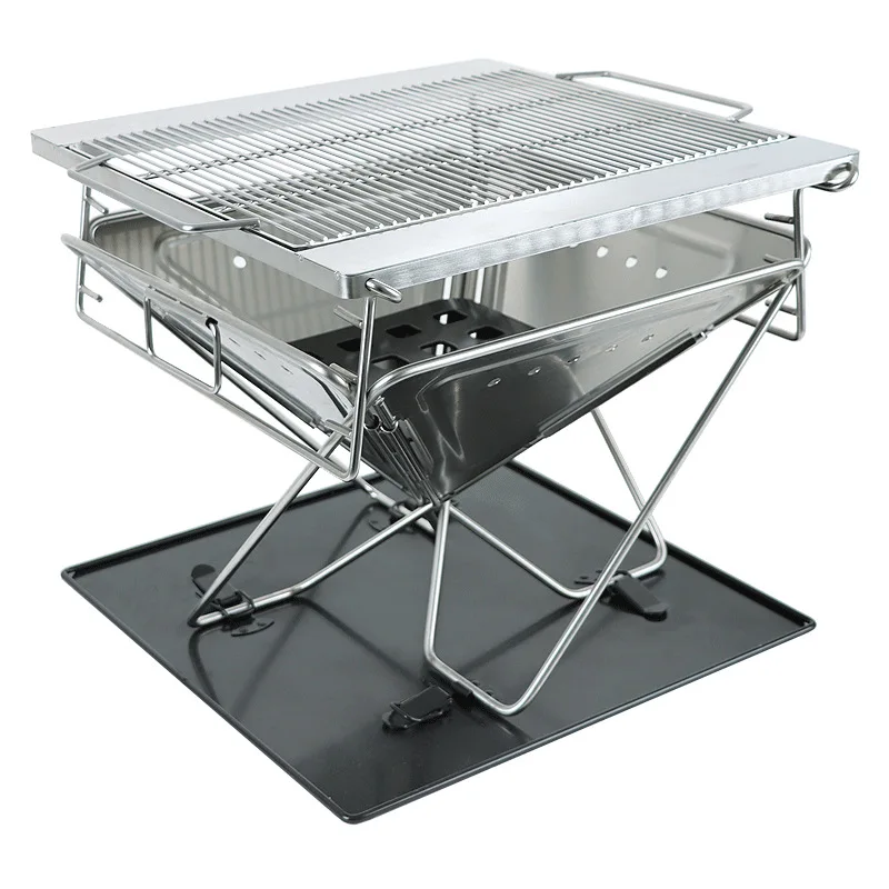 Custom Detachable Stainless Camping Campfire Cooking Barbecue Portable Foldable Smokeless Wood Outdoor BBQ Grills Fire Pits
Custom Detachable Stainless Camping Campfire Cooking Barbecue Portable Foldable Smokeless Wood Outdoor BBQ Grills Fire Pits