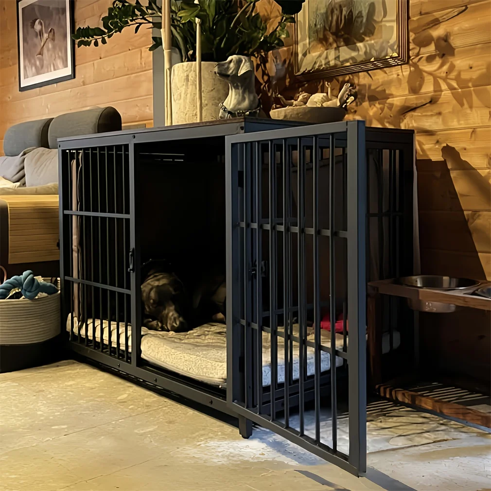 XL Large Dog Cage Heavy Duty Dog Crate Furniture, Unlimited Combinable Dog Kennel, Super Sturdy with Bottom Tray&3 Doors
XL Large Dog Cage Heavy Duty Dog Crate Furniture, Unlimited Combinable Dog Kennel, Super Sturdy with Bottom Tray&3 Doors