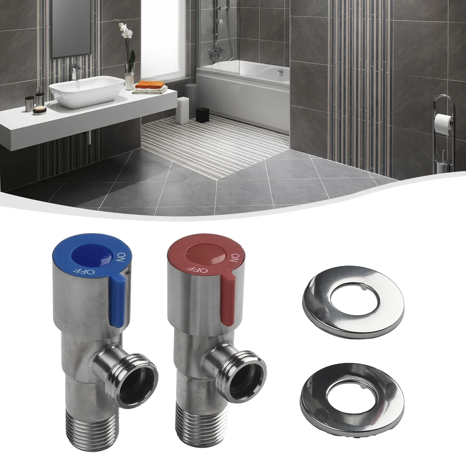 Sturdy Angle Valve For Washing Machine Adjustable Water Temperature Stainless Steel Construction 4 Points Inlet Pipe
Sturdy Angle Valve For Washing Machine Adjustable Water Temperature Stainless Steel Construction 4 Points Inlet Pipe