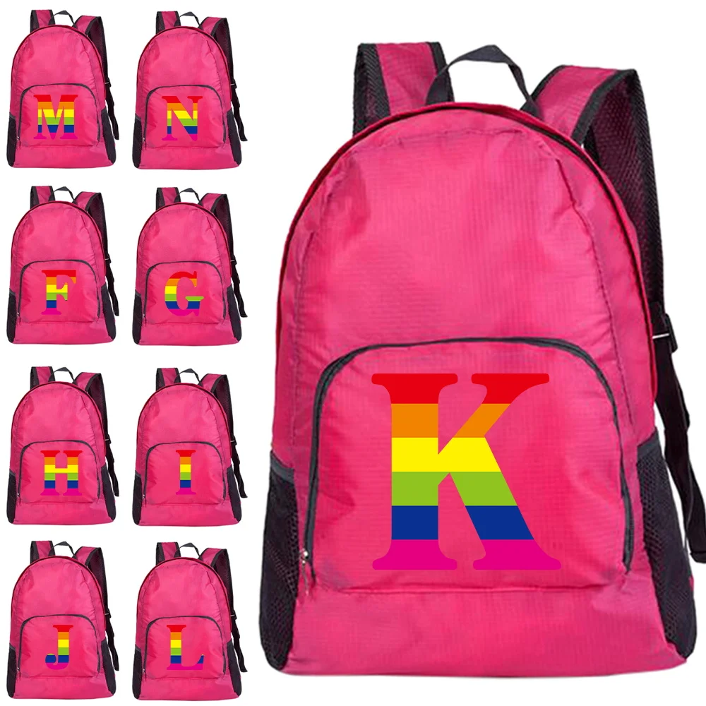 Mountaineering Bag Ultralight Foldable Company Activity Outdoor Travel Bags Hiking Eco-friendl Daypack Rainbow Printing Series
Mountaineering Bag Ultralight Foldable Company Activity Outdoor Travel Bags Hiking Eco-friendl Daypack Rainbow Printing Series