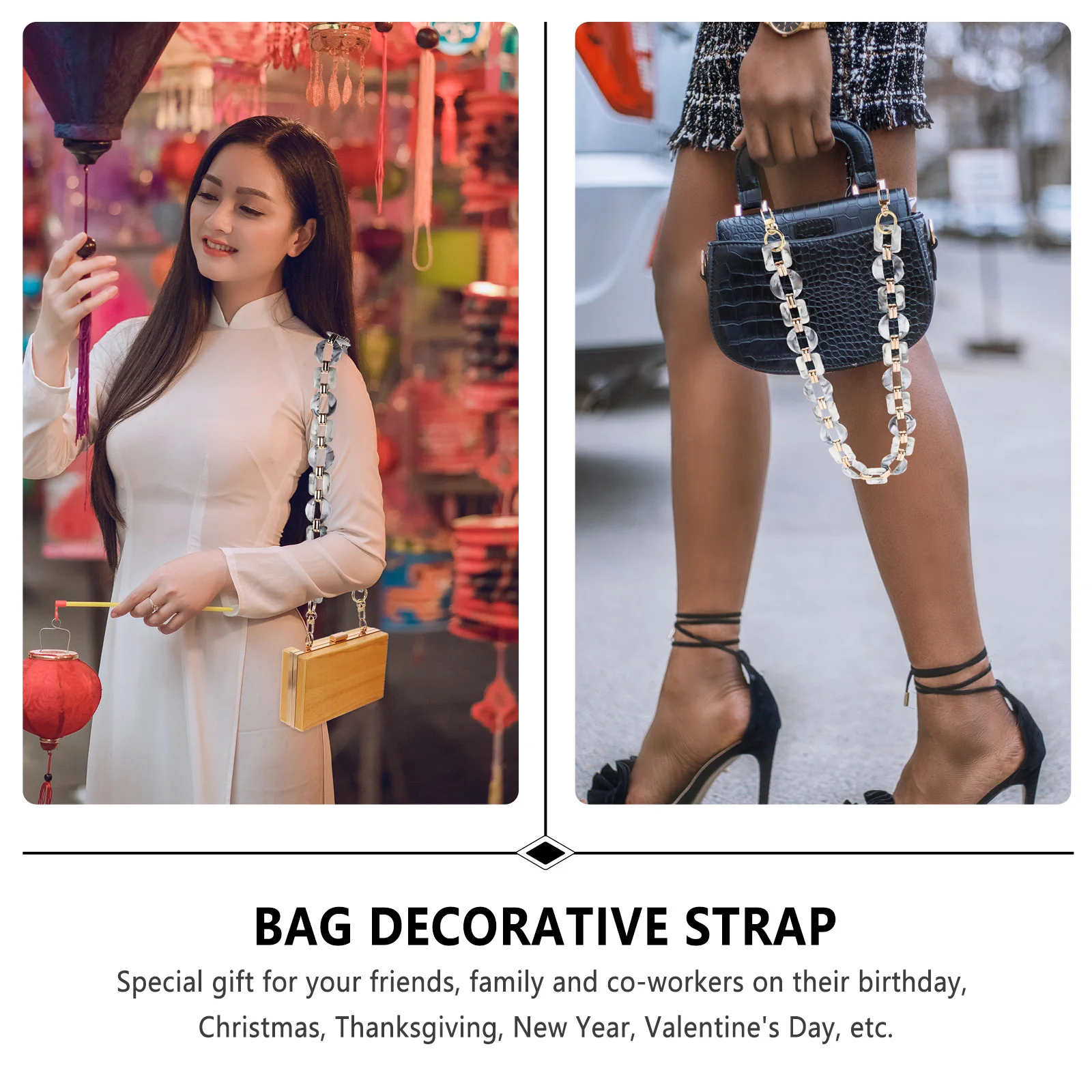 Retro Resin Chain Contrast Color Replacement Bag Accessory Strap Purse Accessory Lightweight Portable Durable Practical
Retro Resin Chain Contrast Color Replacement Bag Accessory Strap Purse Accessory Lightweight Portable Durable Practical