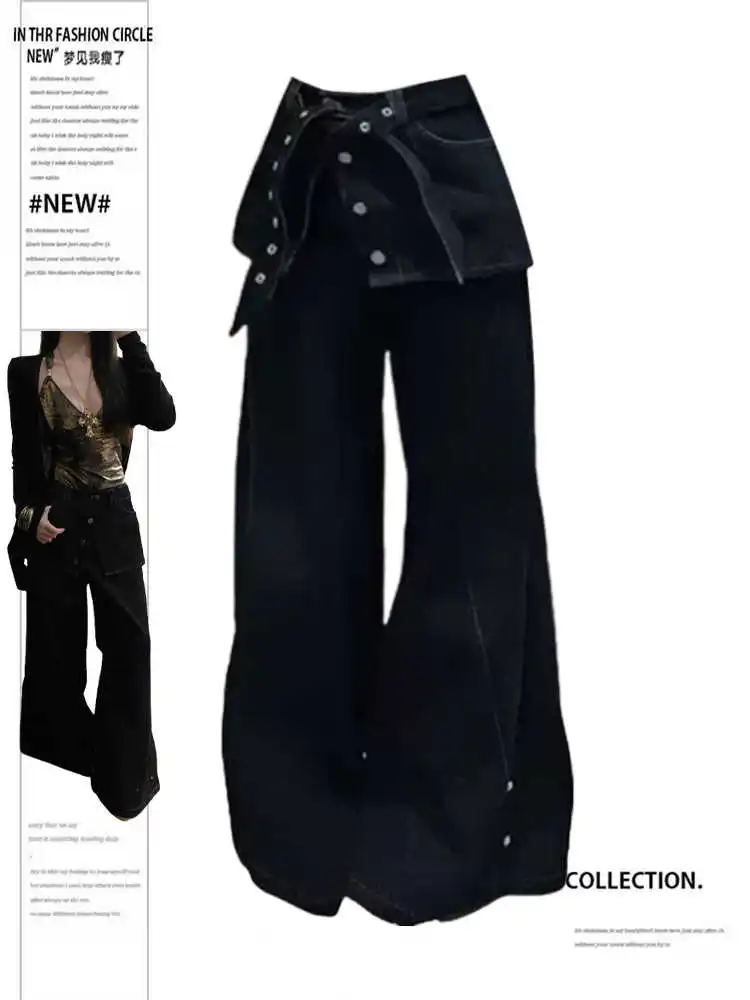 Women Black Gothic Baggy Cargo Jeans Harajuku Denim Trousers Y2k Vintage Japanese 2000s Style Jean Pants Emo Trashy Clothes 2025
Women Black Gothic Baggy Cargo Jeans Harajuku Denim Trousers Y2k Vintage Japanese 2000s Style Jean Pants Emo Trashy Clothes 2025