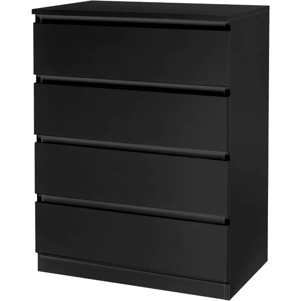 4-Drawer Dresser Black, Modern Wood Chest of Drawers, No Handle Storage Cabinet for Bedroom, Living Room, Home Office,
4-Drawer Dresser Black, Modern Wood Chest of Drawers, No Handle Storage Cabinet for Bedroom, Living Room, Home Office,