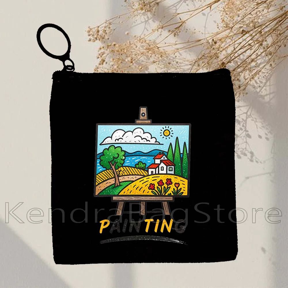 Cute Painting Print Canvas Bag Coin Purse Small Square Key Travel Makeup Bag Storage Card Bag Wallet Zipper Pouch Birthday Gift
Cute Painting Print Canvas Bag Coin Purse Small Square Key Travel Makeup Bag Storage Card Bag Wallet Zipper Pouch Birthday Gift