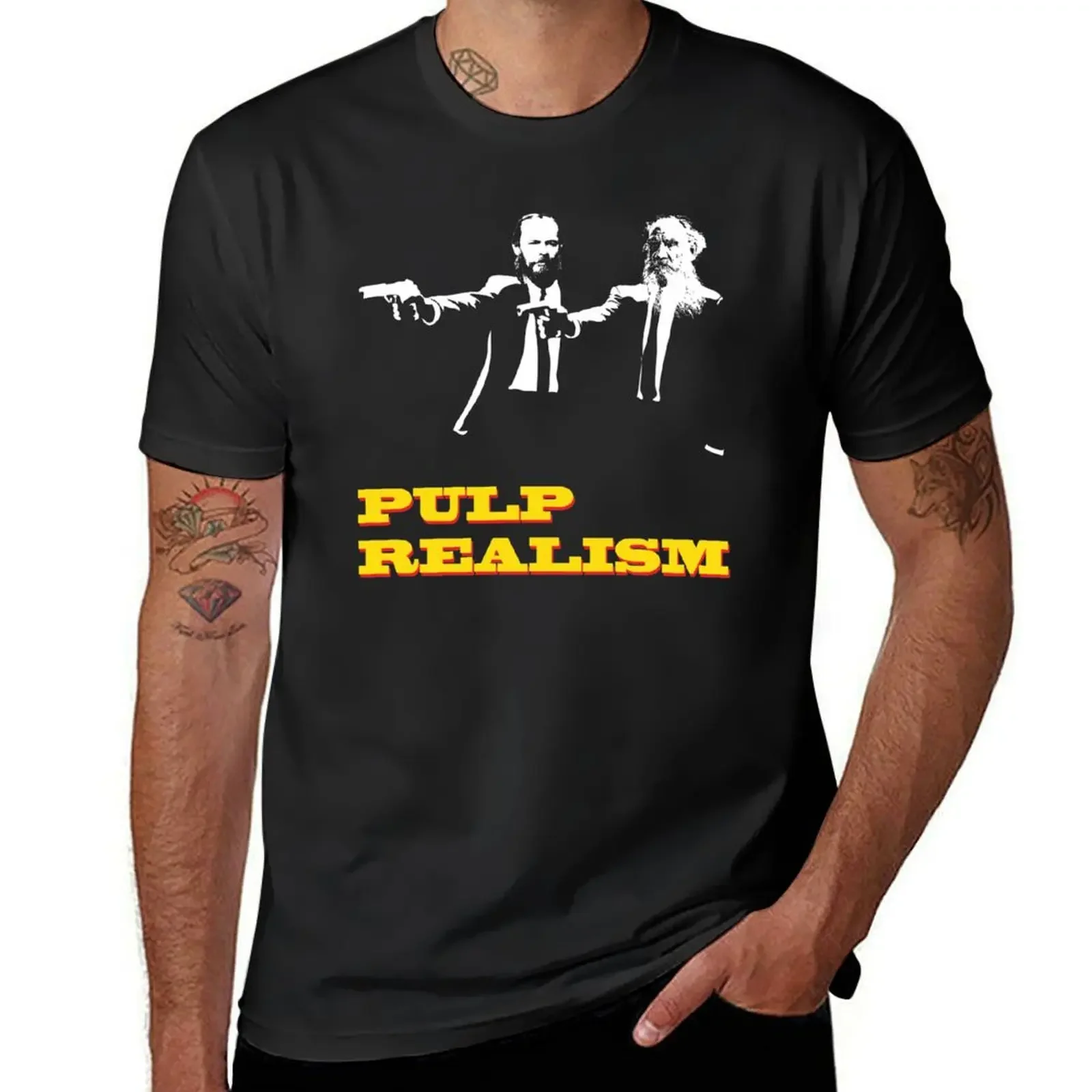 Tolstoy and Dostoevsky T-Shirt anime stuff customs design your own custom shirt blanks Men's cotton t-shirt
Tolstoy and Dostoevsky T-Shirt anime stuff customs design your own custom shirt blanks Men's cotton t-shirt