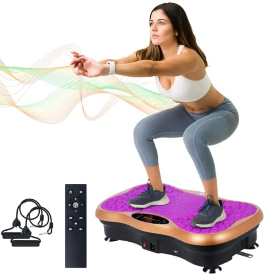 Виброплатформа для тренировок всего тела с Bluetooth-колонкой, 99 уровнями скорости, 5 режимами тренировки и регулировкой сопротивления
Виброплатформа для тренировок всего тела с Bluetooth-колонкой, 99 уровнями скорости, 5 режимами тренировки и регулировкой сопротивления
