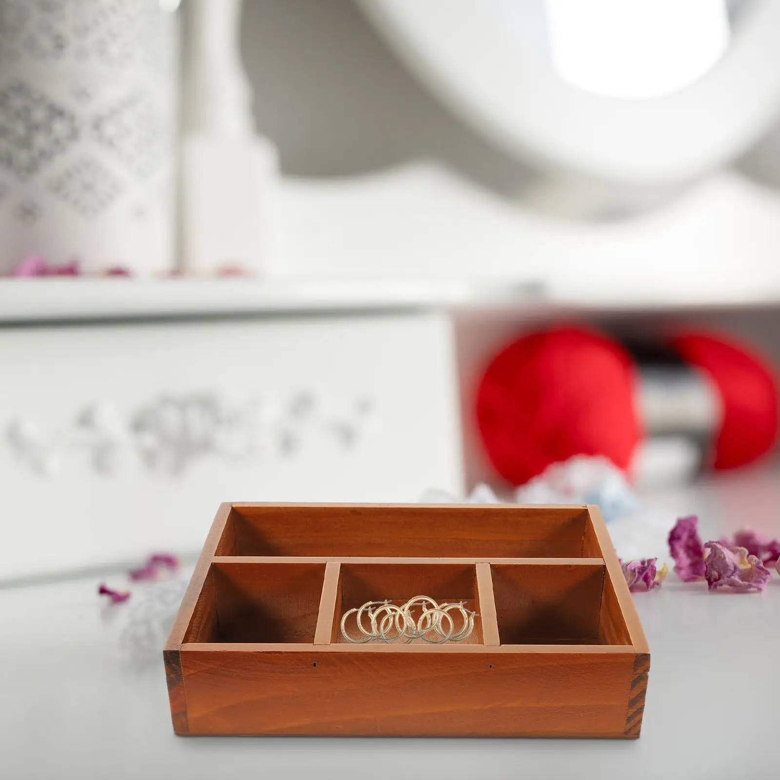 Wooden Cosmetics Storage Box Retro Desk ganizer Rectangular Tray Home Jewelry Vanity Makeup Key Display Lipstick Holder
Wooden Cosmetics Storage Box Retro Desk ganizer Rectangular Tray Home Jewelry Vanity Makeup Key Display Lipstick Holder