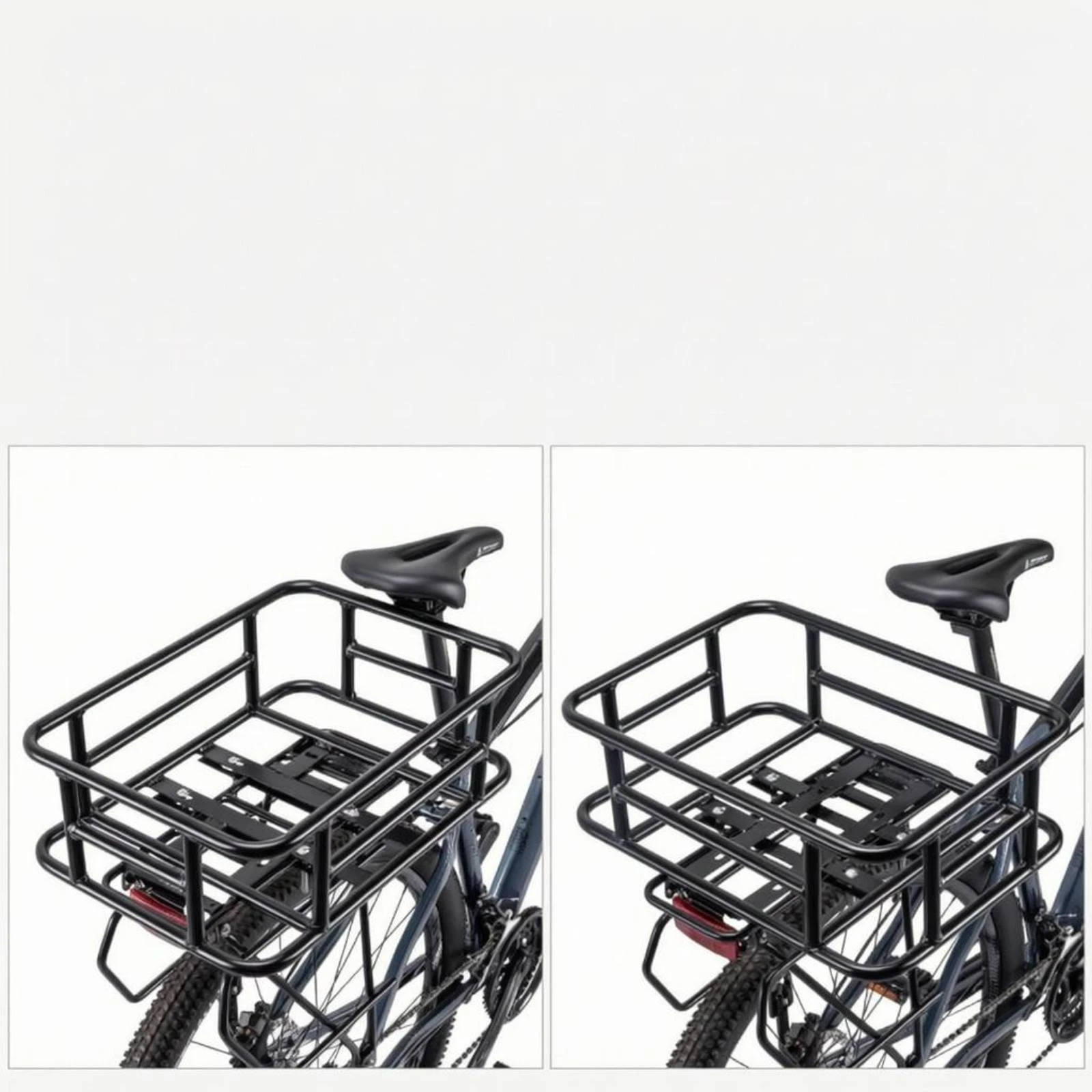 Metal Bike Basket Black Rectangular Bike Basket Cycle Gear Easy to Install
Metal Bike Basket Black Rectangular Bike Basket Cycle Gear Easy to Install