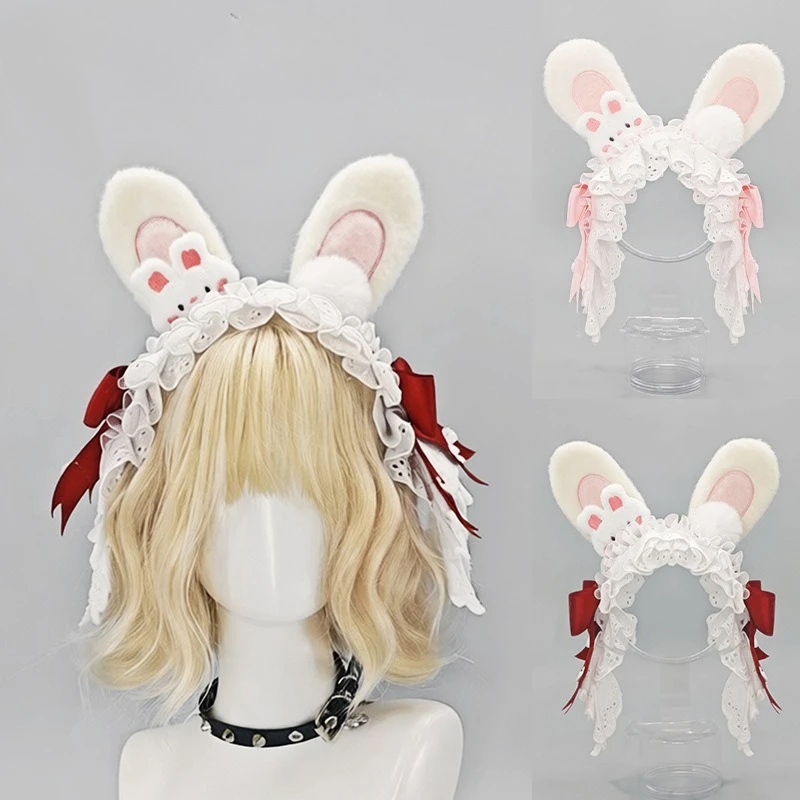 Lolita y2k Rabbit Ear Hair Strap Comic Exhibition COS Headwear Subculture Sweet Rabbit Ears Lolita Accessories
Lolita y2k Rabbit Ear Hair Strap Comic Exhibition COS Headwear Subculture Sweet Rabbit Ears Lolita Accessories