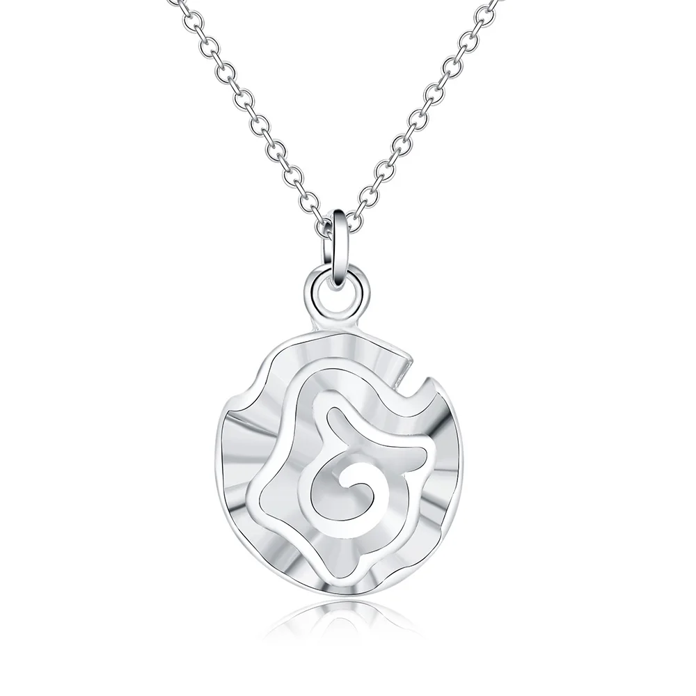 New Wedding Party 925 Sterling Silver For Women Necklace Jewelry Silver Jewelry Fashion Cute Rose Flower Pendant Necklace
New Wedding Party 925 Sterling Silver For Women Necklace Jewelry Silver Jewelry Fashion Cute Rose Flower Pendant Necklace