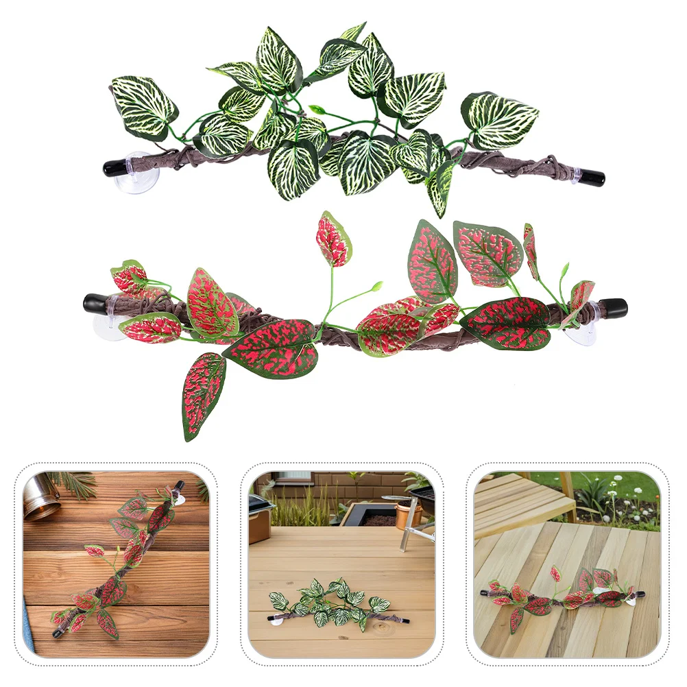 2pcs Artificial Tree Vine Realistic Jungle Climbing Vines For Reptile Terrarium Bendable Fake Green Vines With Suction Cup For
2pcs Artificial Tree Vine Realistic Jungle Climbing Vines For Reptile Terrarium Bendable Fake Green Vines With Suction Cup For