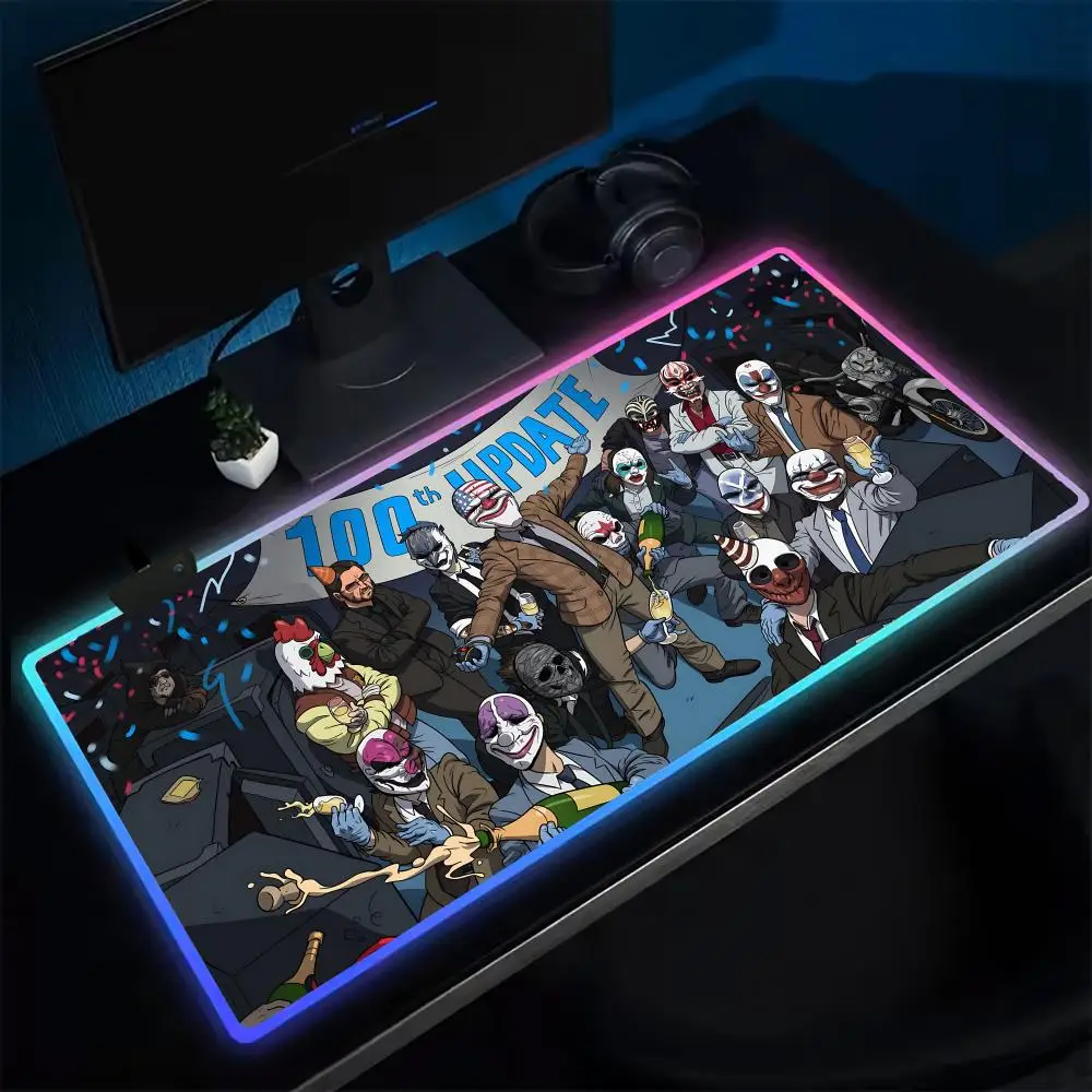 Коврик для мыши P-Payday, игровой коврик для мыши в стиле аниме, светодиодные настольные коврики с подсветкой, резиновые настольные коврики XXL RGB
Коврик для мыши P-Payday, игровой коврик для мыши в стиле аниме, светодиодные настольные коврики с подсветкой, резиновые настольные коврики XXL RGB