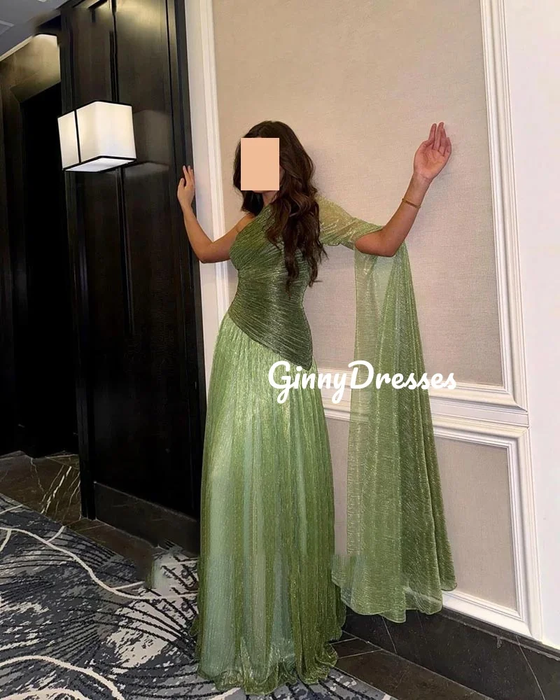 Customized One-Shoulder Luxury Evening Dresses 2025 A-Line Floor-Length Elegant And Pretty Women'S Dresses Ruffle Zipper Up Dres
Customized One-Shoulder Luxury Evening Dresses 2025 A-Line Floor-Length Elegant And Pretty Women'S Dresses Ruffle Zipper Up Dres