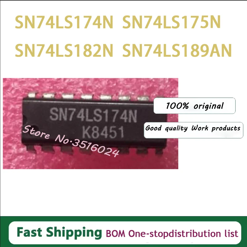 100 шт./лот 74LS174 74LS175 74LS182 74LS189 SN74LS174N SN74LS175N SN74LS189AN SN74LS189N SN74LS182N 74174 74175 74182 74189 DIP16
100 шт./лот 74LS174 74LS175 74LS182 74LS189 SN74LS174N SN74LS175N SN74LS189AN SN74LS189N SN74LS182N 74174 74175 74182 74189 DIP16