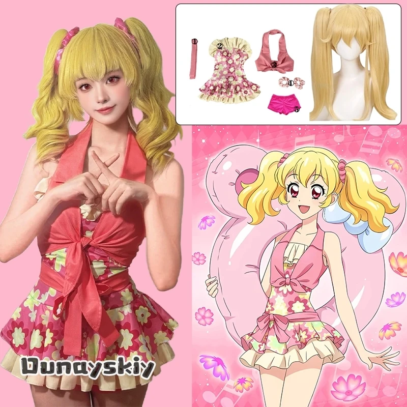 Anime Hoshimiya Ichigo Aikatsu!Cospaly Costume Lovely Flowers Halterneck One-Piece Swimsuit Hoshimiya Ichigo Role-playing Suit
Anime Hoshimiya Ichigo Aikatsu!Cospaly Costume Lovely Flowers Halterneck One-Piece Swimsuit Hoshimiya Ichigo Role-playing Suit