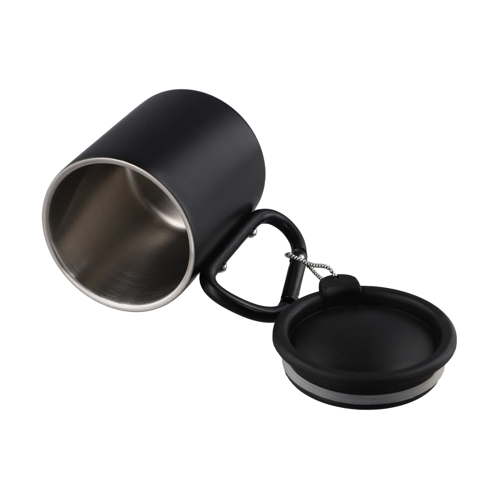 Approx. 8.5x 7cm 3.35x2.75inch 220ml Camping Carabiner Mug Carabiner Handle Optimal Temperature Retention 304 Stainless Steel
Approx. 8.5x 7cm 3.35x2.75inch 220ml Camping Carabiner Mug Carabiner Handle Optimal Temperature Retention 304 Stainless Steel