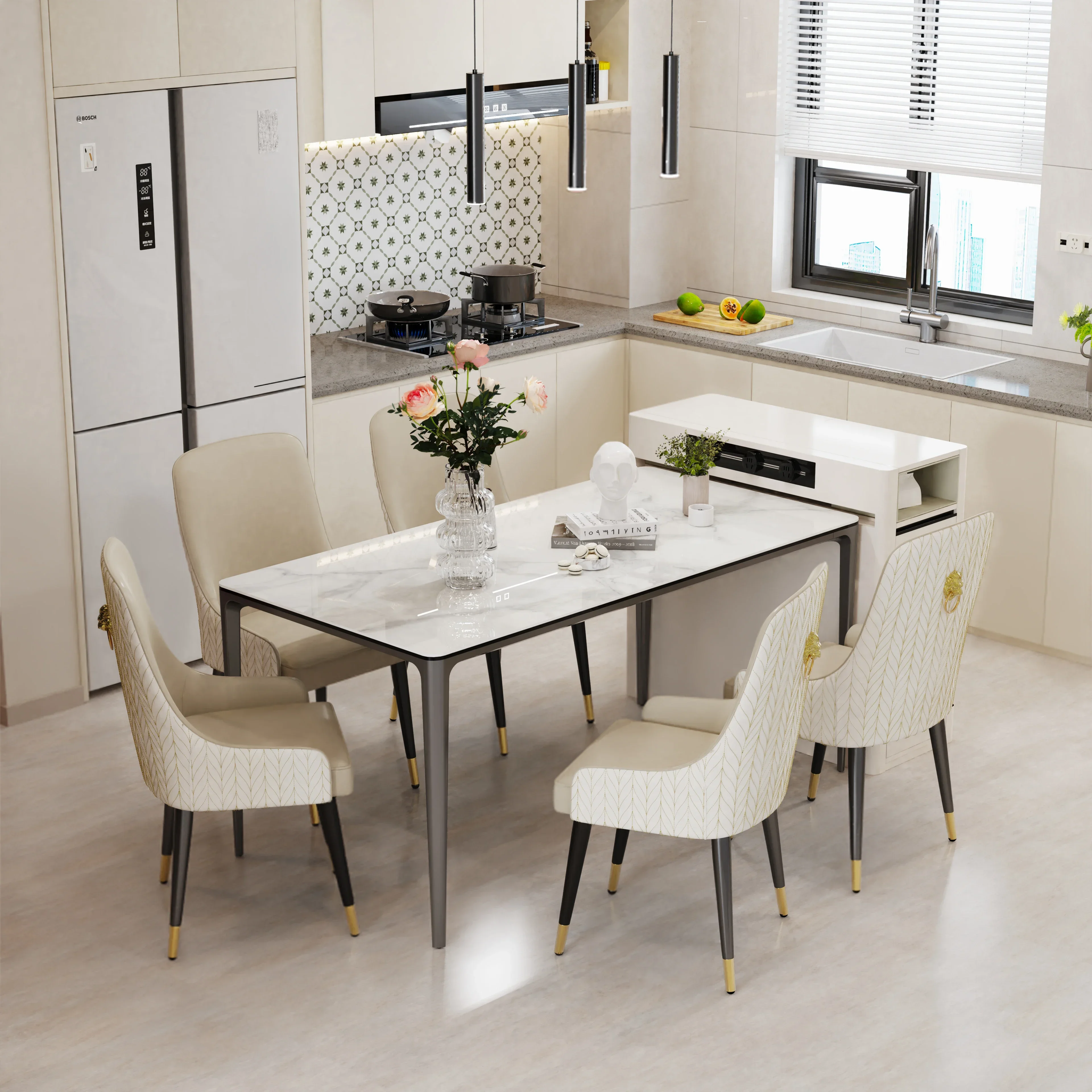 #For Dining Room Table: Unique Rectangular Dining Table with Sintered Stone Tempered Glass Top Kitchen Dining Room Table No Chai
#For Dining Room Table: Unique Rectangular Dining Table with Sintered Stone Tempered Glass Top Kitchen Dining Room Table No Chai