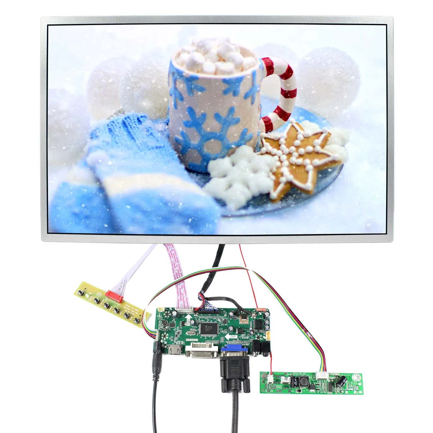 Плата контроллера HD DVI VGA ЖК-дисплея с 19-дюймовым ЖК-экраном M190CGE 1440X900
Плата контроллера HD DVI VGA ЖК-дисплея с 19-дюймовым ЖК-экраном M190CGE 1440X900