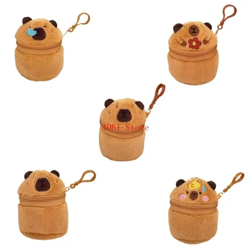 Сумка для хранения наушников Прекрасный кошелек для монет с капибарой Подвеска Плюшевый кошелек для мелочи
Сумка для хранения наушников Прекрасный кошелек для монет с капибарой Подвеска Плюшевый кошелек для мелочи