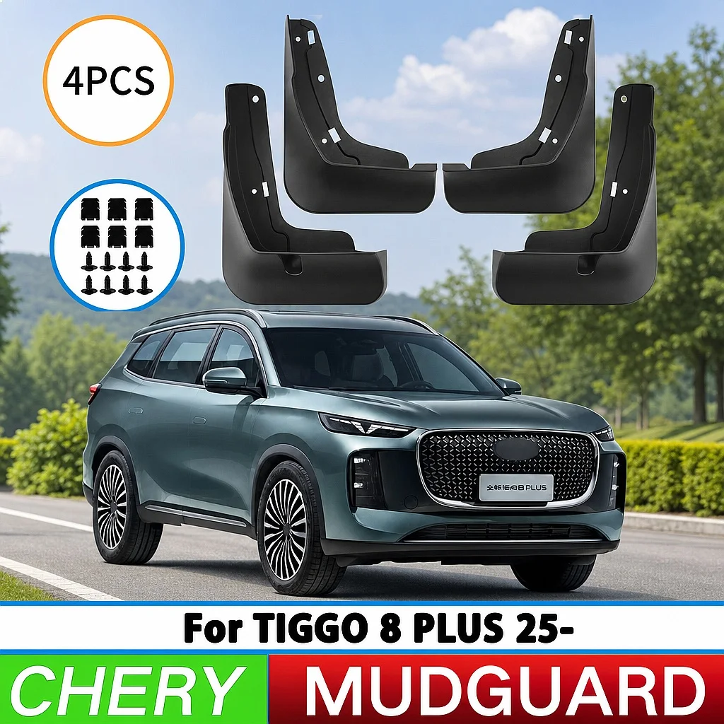 For Chery Tiggo 8 PLUS 2025 Mudguards Front Rear Splash Guards Car Tire Fender Protector Accessories
For Chery Tiggo 8 PLUS 2025 Mudguards Front Rear Splash Guards Car Tire Fender Protector Accessories