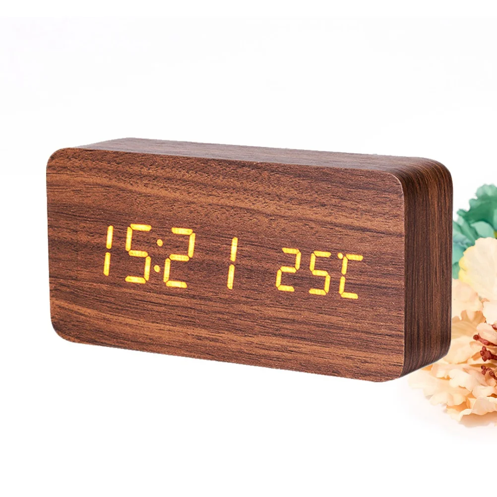 LED Alarm Clock Wooden Brown White Quiet Display Time Date Temperature Alarm Desk Table Clock Desk Table Clocks
LED Alarm Clock Wooden Brown White Quiet Display Time Date Temperature Alarm Desk Table Clock Desk Table Clocks