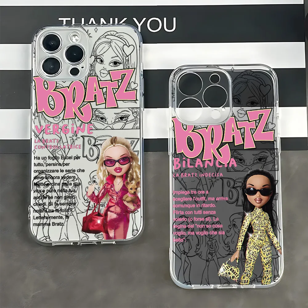 Модный чехол для телефона Doll Bratzs для iPhone 17 16e 15 14 13 12 11 Mini Pro Max X XR XSMax 7 8 Air Plus, прозрачный
Модный чехол для телефона Doll Bratzs для iPhone 17 16e 15 14 13 12 11 Mini Pro Max X XR XSMax 7 8 Air Plus, прозрачный