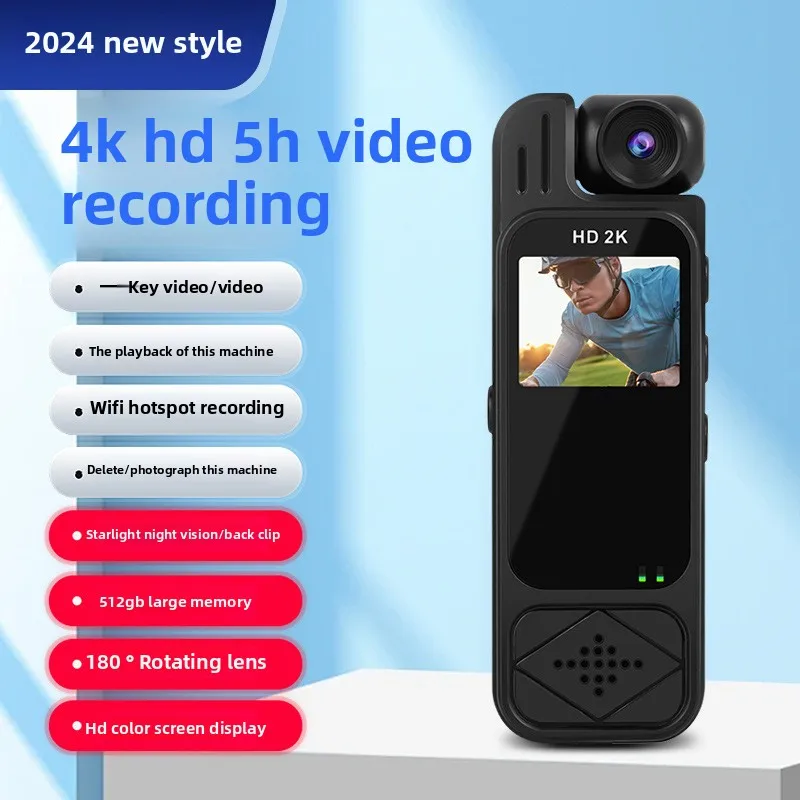Y9 Portable Clip-On Camera - HD Recording with Infrared Night Vision & Built-in Screen
Y9 Portable Clip-On Camera - HD Recording with Infrared Night Vision & Built-in Screen