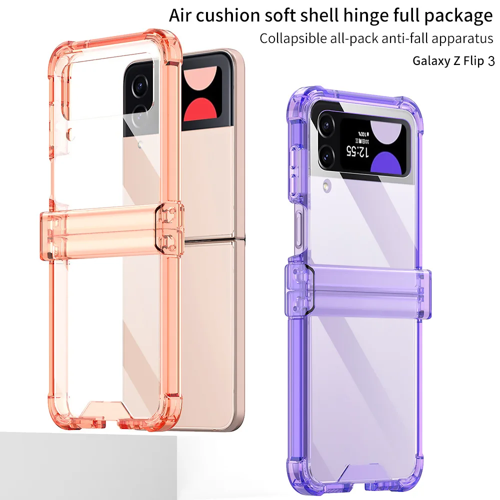 Fold Airbag Case for Samsung Galaxy Z Flip 4 3 5G Buckle Link Transparent Fashion Cover Anti-knock Cases For Flip3 Flip4
Fold Airbag Case for Samsung Galaxy Z Flip 4 3 5G Buckle Link Transparent Fashion Cover Anti-knock Cases For Flip3 Flip4